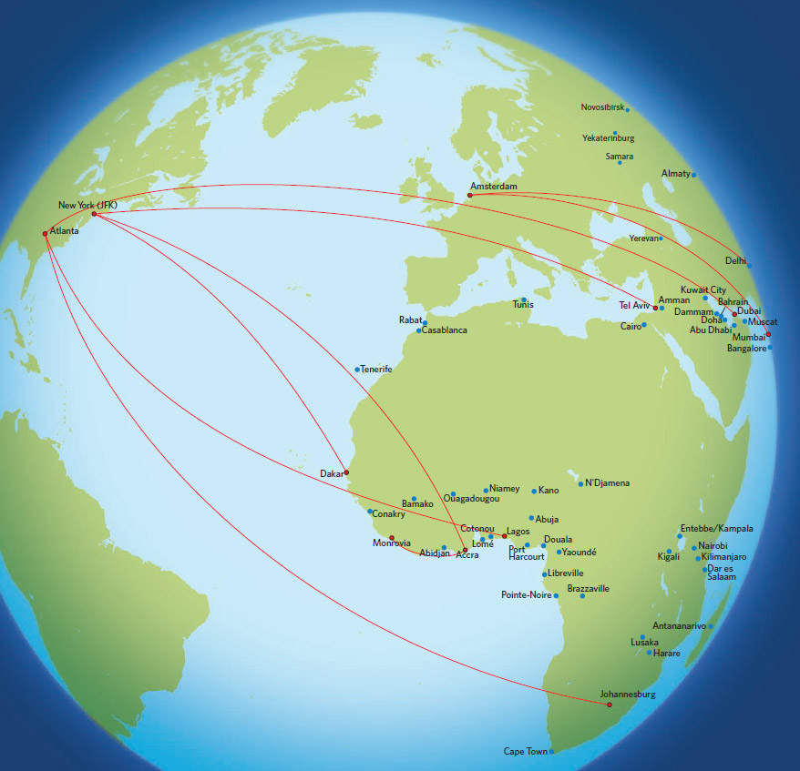 Delta Air Lines africa mideast