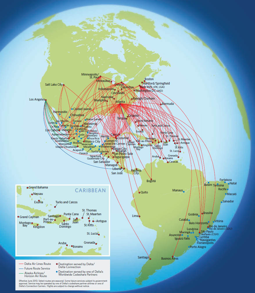 Delta Air Lines latin america