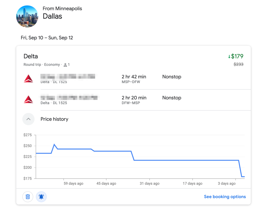 Google FLights Price Alerts MSP DFW 1024x821 1