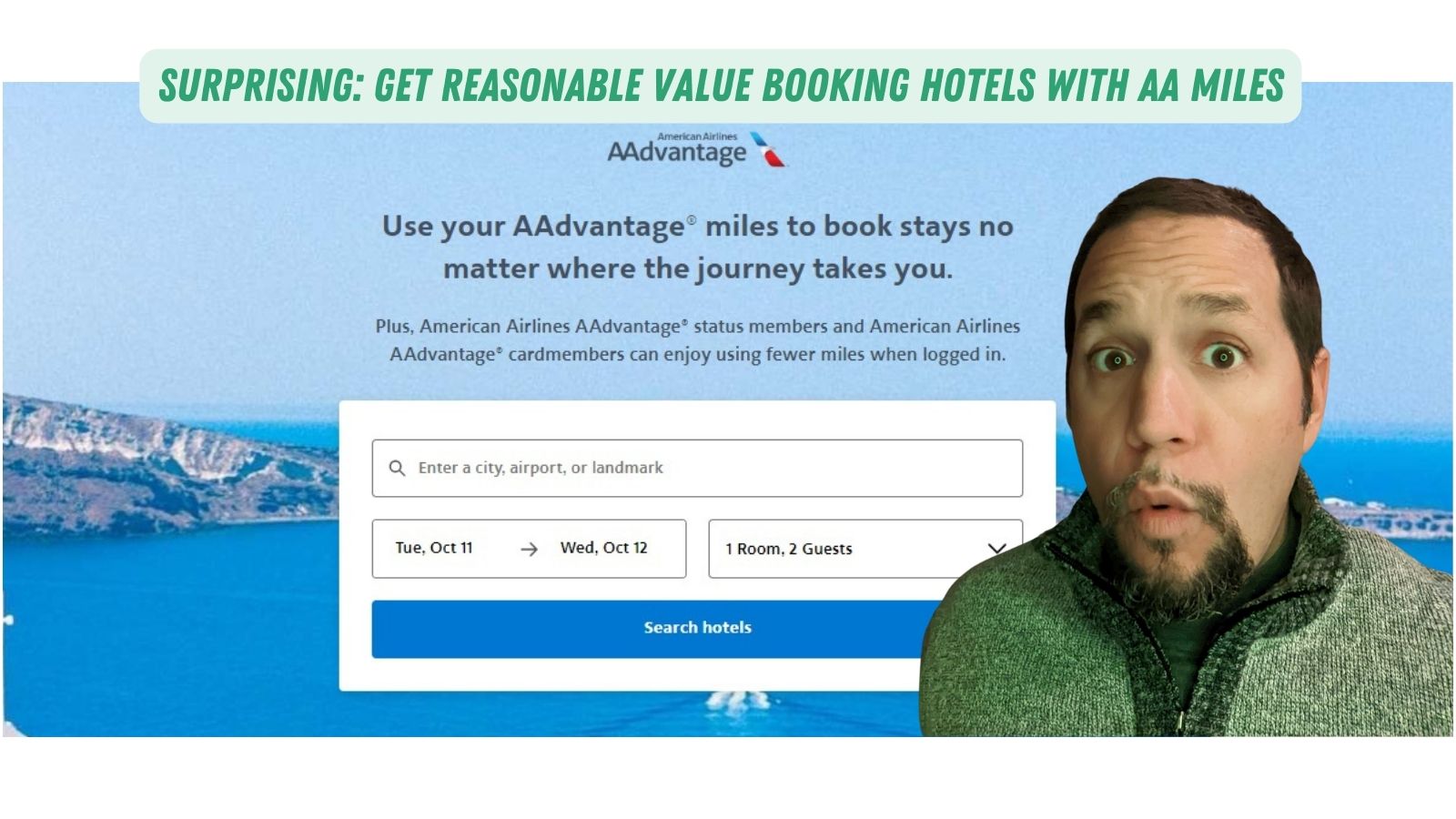 Surprising reasonable value booking hotels with AA miles