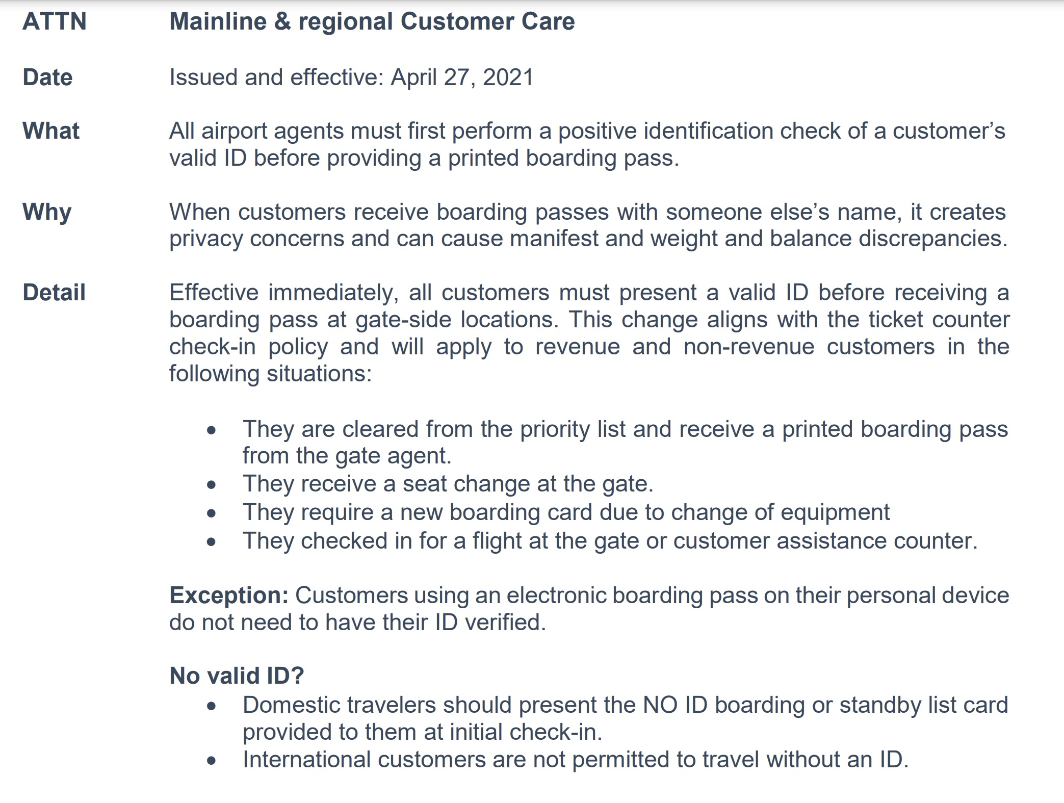 aa id policy