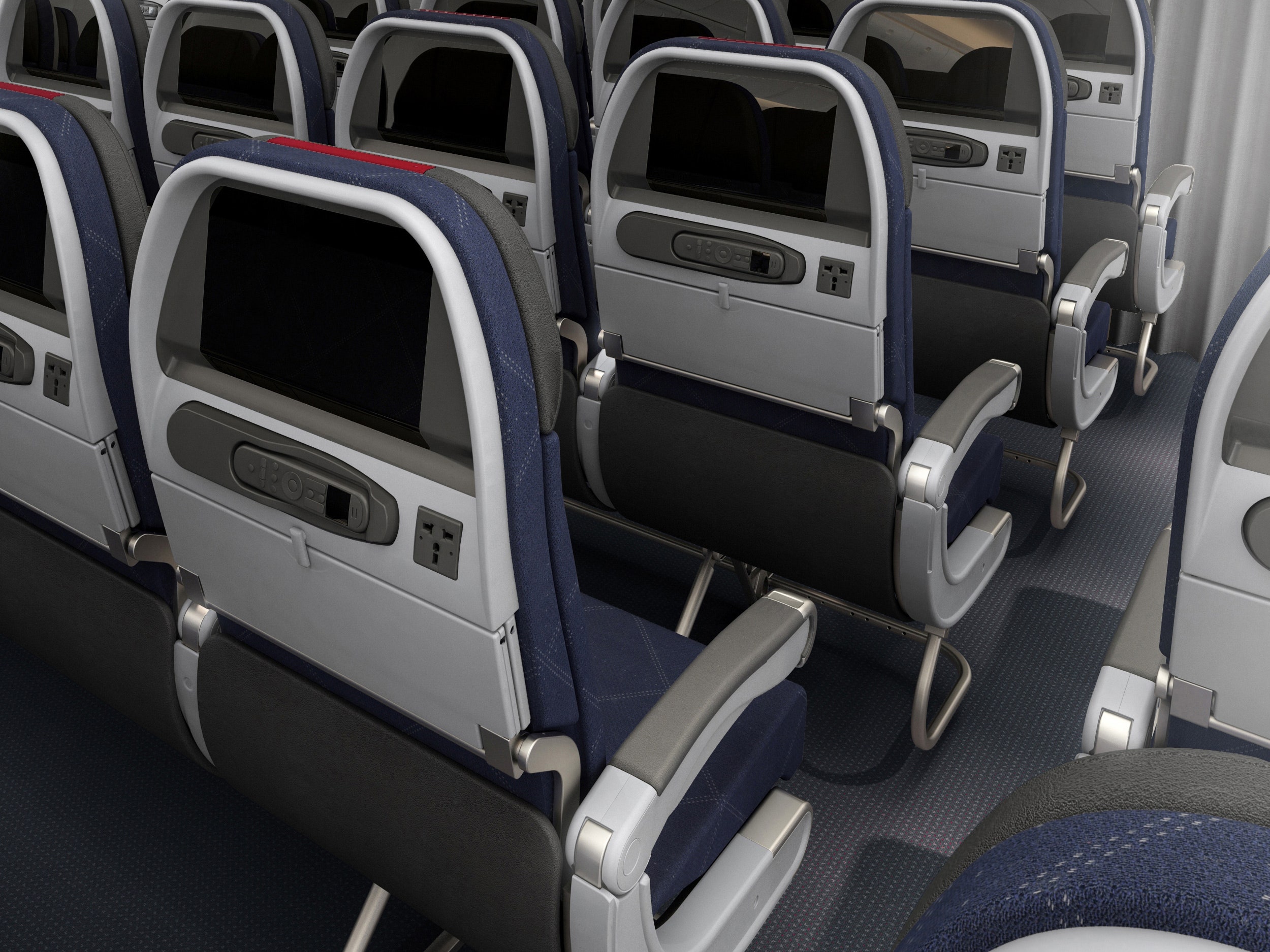 american airlines plane interior cr courtesy