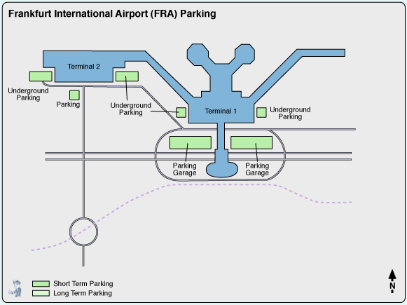 frankfurt airport FRA parking map