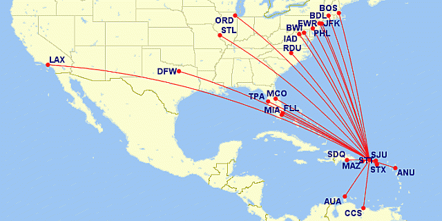 spotlight on american airlines in san juan puerto rico 1