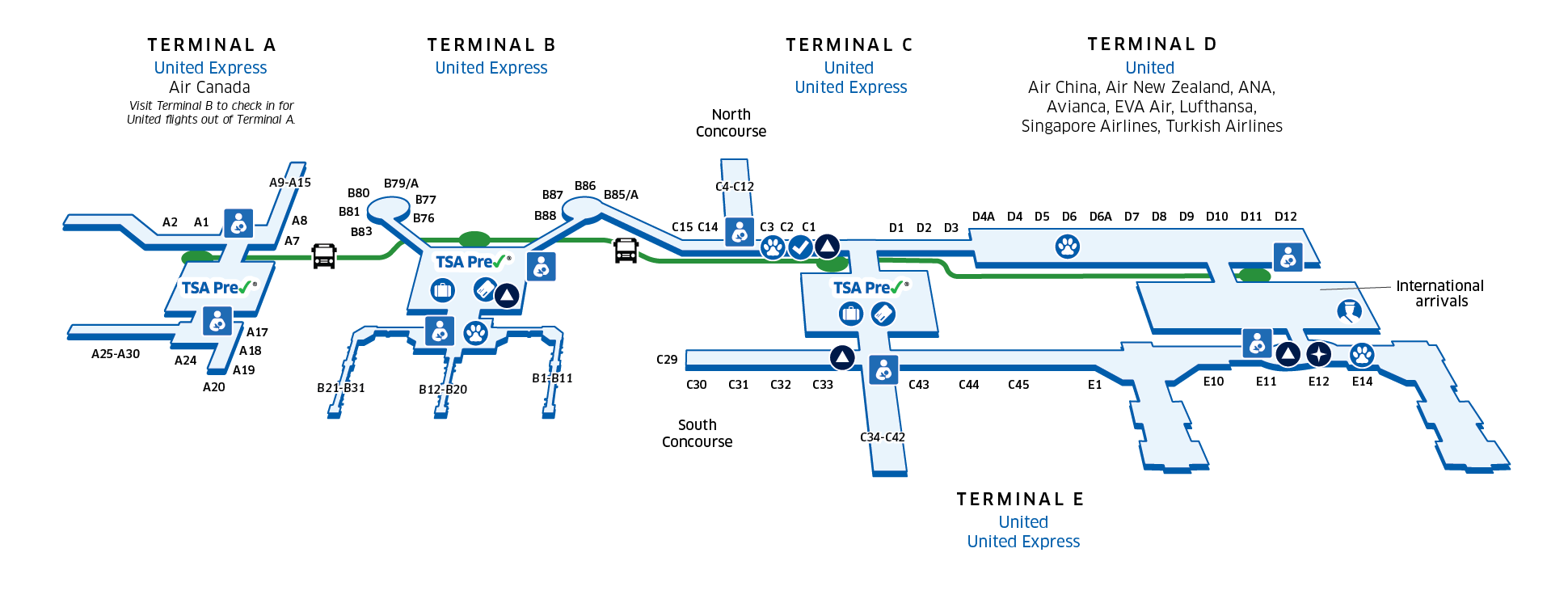 What Terminal is United Airlines Houston?